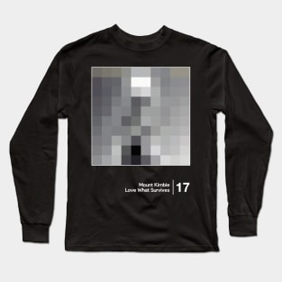 Mount Kimbie / Minimal Style Graphic Artwork Long Sleeve T-Shirt
